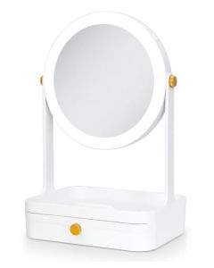 Zadro Back-to-school LED Lighted Makeup Mirror W/ Tray & Drawer
