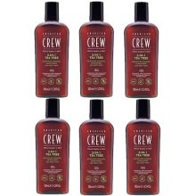 American Crew 3-in-1 Tea Tree Shampoo, Conditioner & Body Wash 3.3 oz (6 Pack)