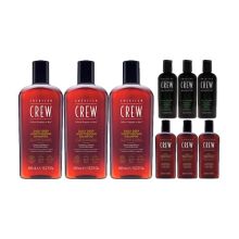 American Crew Daily Deep Moisturizing Shampoo 15.2 oz - 3 Pack + 6 Free Minis