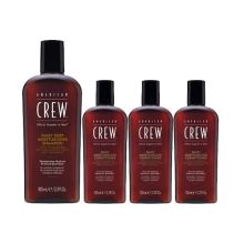 Crew Daily Deep Moisturizing Shampoo 8.4 oz + 3 Free Daily Moisturizing Conditioners 3.3 oz