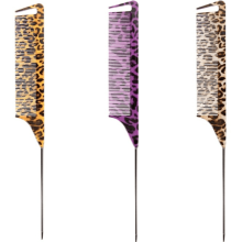 Animal Print Pin Tail Comb Assorted