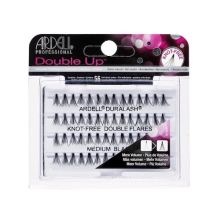 Ardell Double Up Individuals Knot Free Double Flares - Medium Black