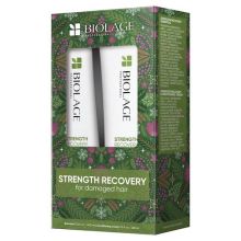 Biolage Strength Recovery Shampoo 13.5 oz & Conditioner 9.5 oz Holiday Duo