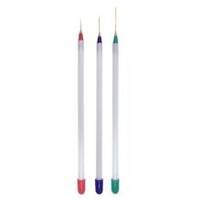 Burmax 3 Piece Nail Art Striping Brush Set