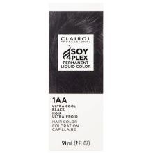 Clairol Soy4Plex 1AA Ultra Cool Black Permanent Liquid Hair Color