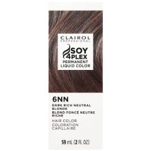Clairol Soy4Plex 6NN Dark Rich Neutral Blonde LiquiColor Permanent Hair Color