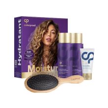 Color Proof Moisture Set Shampoo 8.5oz, Conditioner 8.5 oz, Clarifiant 1.7oz & Brush