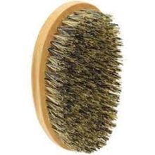 Curved Oval Boar Palm Brush 11 Row
