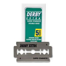 Derby Professional Extra Double Edge Stainless Steel Razor Blades 5-Pack