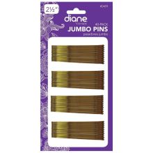 Diane Jumbo Bobby Pins D459 2-1/2" Bronze 40-Pack