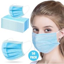 Disposable 3-Ply Face Mask 50 Pack