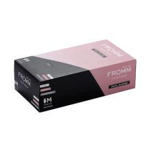 Fromm 100-Pack Powdered Clear Vinyl Gloves Medium - #D8016