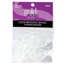 Gold Magic Professional Clear Braiding Bands #80096