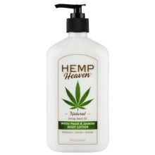Hemp Heaven Natural Hemp Seed Oil Body Lotion - White Peach & Jasmine 18 oz