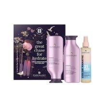 Pureology Hydrate Shampoo, Conditioner 9 oz & Color Fanatic Spray 6.7 oz Trio Boxed