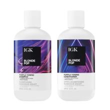 IGK Blonde Pop Purple Toning Shampoo & Conditioner 8 oz Duo