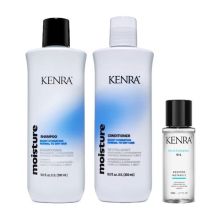 Kenra Moisture Shampoo, Conditoner 10.1 oz & Moisturizing Oil 2.7 oz Trio