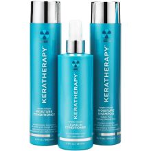 Keratherapy Moisture 3 Piece Kit Includes Shampoo 10.1 oz Conditioner 10.1 & Leave in