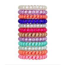 Lindo Large Swirly Do Hair Ties - 5 Pack (Assorted Colors)