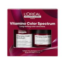 L'Oreal Professionnel Vitamino Color Spectrum Shampoo 3.4 oz & Professional Mask 2.5 oz Travel Kit