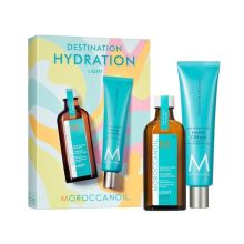 Moroccanoil Treatment Light 3.4 oz & Free Hand Cream 3.4 oz Destination Hydration Light Set Boxed