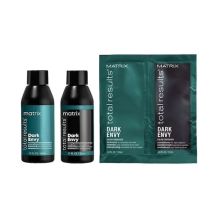 Matrix Total Results Dark Envy Shampoo & Conditioner 1.7 oz Travel Duo & Packet 0.34 oz (Disc)