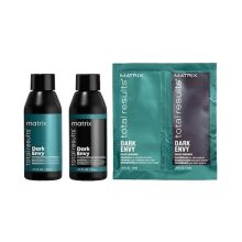 Matrix Dark Envy Shampoo & Conditioner 1.7 oz Travel Duo + Dark Envy Packet 0.34 oz