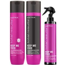 Matrix Total Results Keep Me Vivid Shampoo/Conditioner 10.1 oz & Lamination Spray 6.8 oz Trio