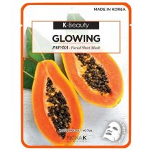 Nicka K Glowing Facial Sheet Mask Papaya 0.7 oz