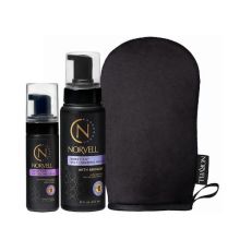 Norvell Venetian Self Tanning Mousse 8 oz, Venetian Facial Mousse 1.7 oz & Application Mitt Face & Body Bundle