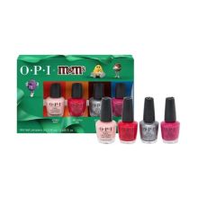 OPI M&M's 4 Piece Nail Lacquer Polish Mini Pack
