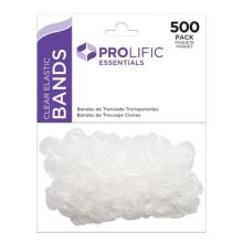 Pro Lific Clear Elastic Bands - 500 Pack
