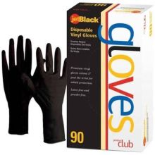 Product Club Jet Black Vinyl Gloves 90 Pack
