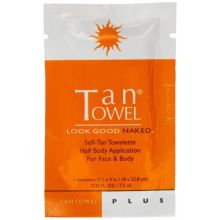 Tan Towels Plus Half Body 1 Towelette