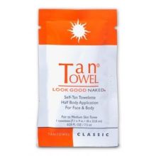 Tan Towel Self-Tan Towelette Classic Half Body 0.25 oz x 1 Towelette