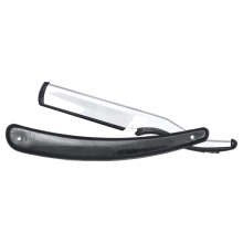 Vincent Black Plastic Handle Straight Razor (VT301)