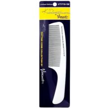 Vincent Kenny Duncand Ceramic Flat Top Comb Jr 8.25"- White (VT1719-1W).