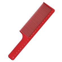 Vincent Red Ceramic Flat Top Comb 9 " (VT1719-R).