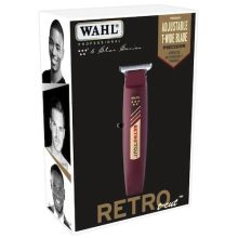 WAHL Retro Cordless Trimmer T-WIDE BLADE Cut With Charging Stand