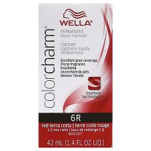 Wella Color Charm Permanent Liquid Haircolor 6R Red Terra Cotta 1.4 oz