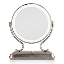 Zadro Glamour 1x/5x LED Vanity Mirror in Satin Nickel - GLALT45RS