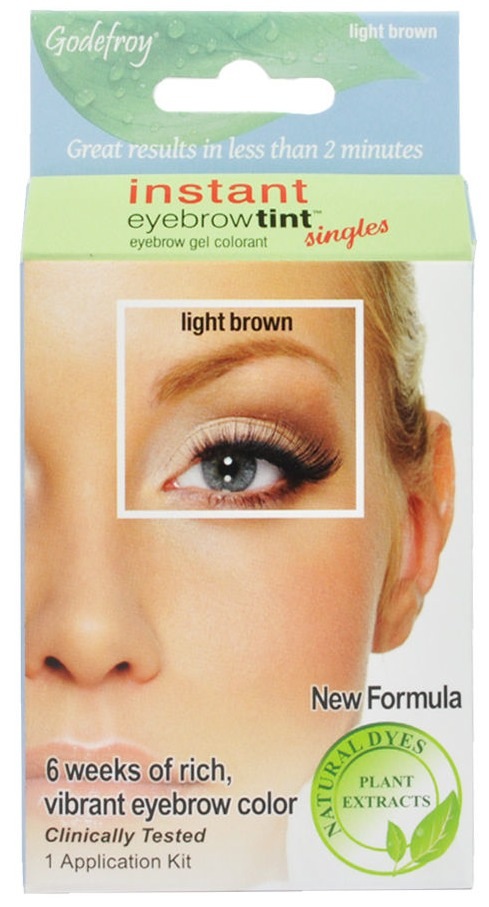 Godefroy Instant Eyebrow Tint Singles Light Brown Womens GODEFROY Brows Makeup Tools Makeup