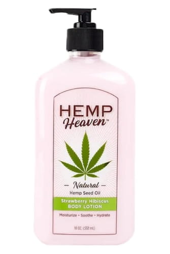 Hemp Heaven Natural Hemp Seed Oil Body Lotion - Strawberry Hibiscus 18 oz Womens Hemp Heaven