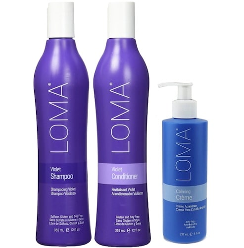 Loma Violet Trio Shampoo Conditioner & Calming Cream Womens Loma
