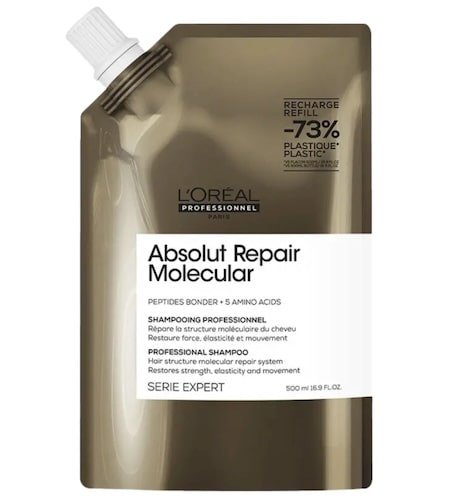 L'Oreal Professional Absolut Repair Molecular Shampoo 16.9 oz Refill Pouch Womens L'Oreal Professionnel