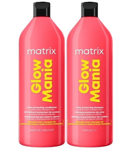 Matrix Glow Mania Color Protecting Shampoo and Conditioner Liter Duo Womens Matrix