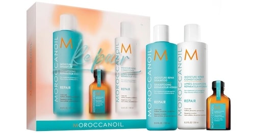 Moroccanoil Moisture Repair Shampoo & Conditioner 8.5 oz + 0.85 oz Oil Boxed Womens MOROCCAN OIL
