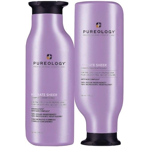 Pureology Hydrate Sheer Shampoo/Conditioner 9 oz Duo Womens Pureology