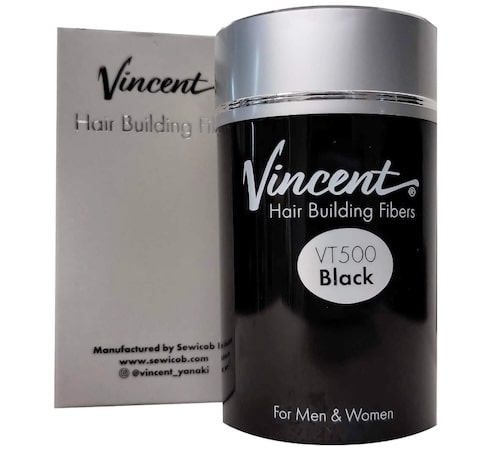 Vincent Hair Fibers #1 Black 0.22G (VT500) Mens Vincent