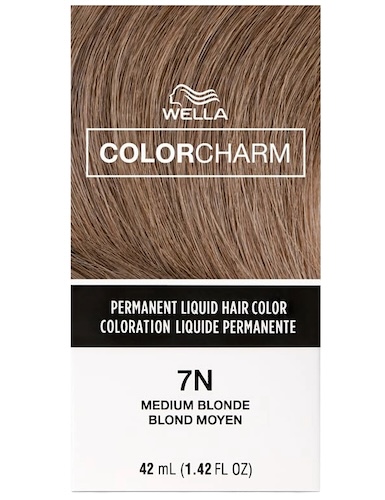 Wella Color Charm Permanent Liquid Haircolor 7N Medium Blonde 1.4 oz Womens Wella Hair Color